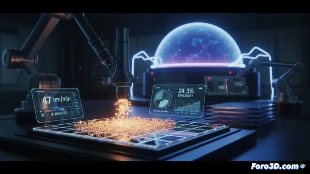 Nueva técnica acelera diez veces la fabricación de perovskitas
