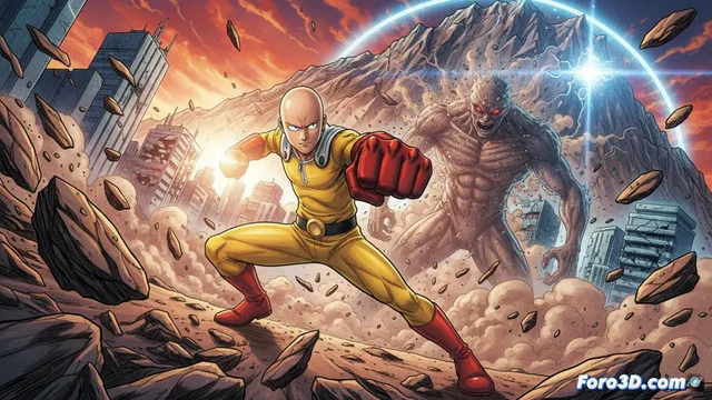 One Punch Man: poder absoluto y composición cinematográfica