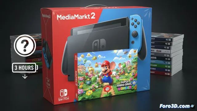 Pack de Switch 2 en MediaMarkt: juego fijo y batería justa