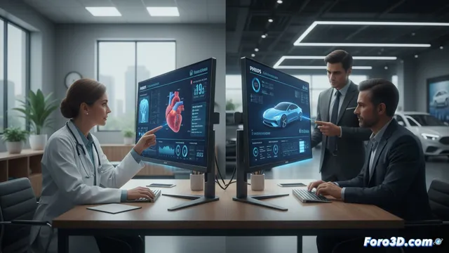 Philips lanza un monitor con pantalla en ambos lados para compartir datos