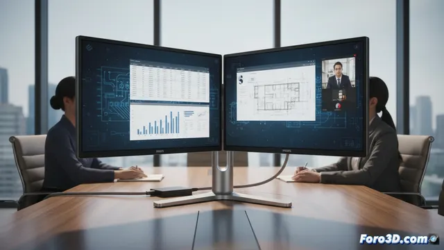Philips lanza un monitor de doble cara para compartir pantalla sin girarla