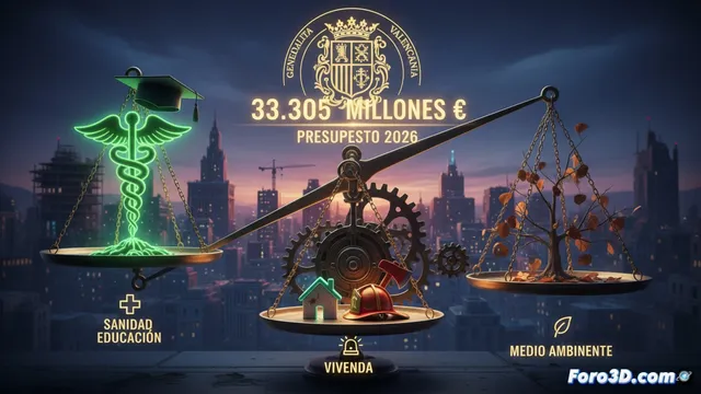 Presupuesto 2026: sube sanidad, bajan emergencias y vivienda