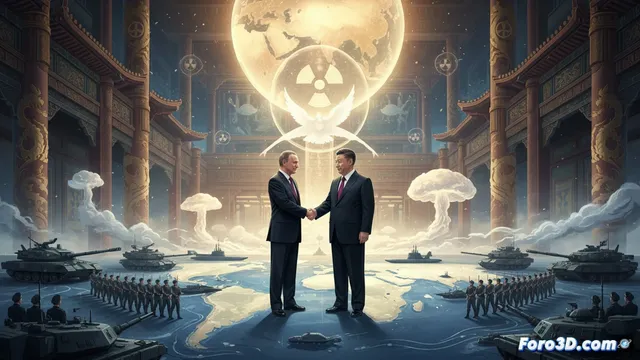 Putin en China: paz nuclear y ejercicios militares