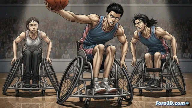 Real: Inoue y el baloncesto en silla de ruedas, crudeza emocional en viñetas