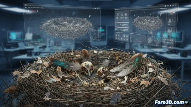 Recreación Digital de un Lecho de Aves en el Pipeline Forense