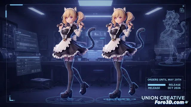 Reimpresión de Kana Arima Gato Doncella: Diseño 3D y Detalles Técnicos