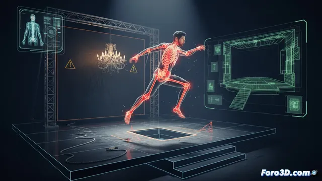 Riesgos del actor: visualización 3D para prevención escénica