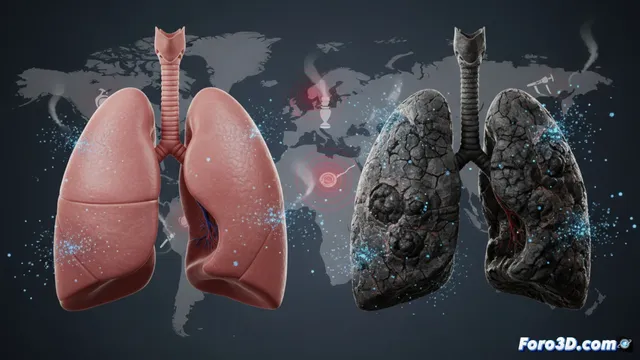 Silicosis en escultores: visualización 3D de pulmones dañados