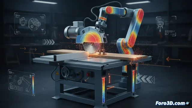 Simulación 3D de fatiga para prevenir riesgos en ebanistería
