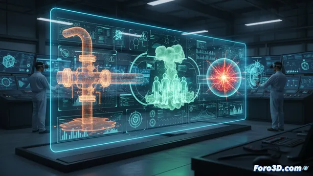Simulación 3D de riesgos químicos: prevención en planta industrial