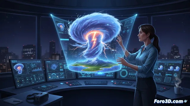 Simulación 3D de tormentas: cómo la tecnología reduce los riesgos del meteorólogo