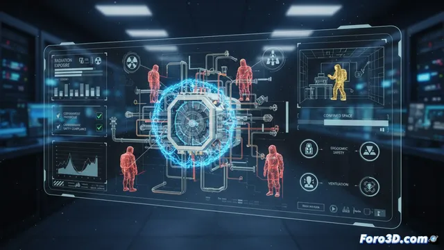 Simulación 3D para cumplimiento normativo en riesgos nucleares
