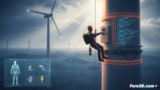 Simulación 3D para la prevención de riesgos del técnico eólico
