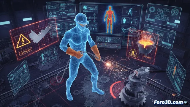 Simulación 3D para prevenir riesgos en el oficio de calderero