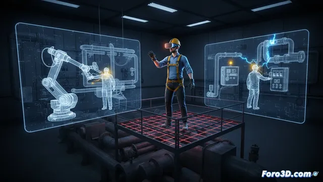 Simulación 3D para prevenir riesgos en mantenimiento industrial