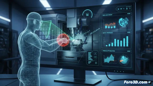 Simulación 3D para prevenir riesgos en operadores CNC