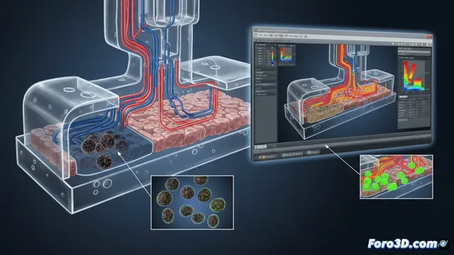 Simulación CFD con Flow-3D para evitar estancamiento en Organ-on-a-Chip