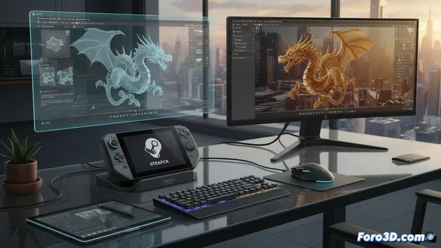 Steam Deck Dock: ¿Estación de trabajo 3D portátil o simple periférico?
