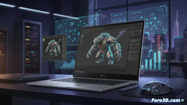 Surface Laptop 7 con Snapdragon X: ¿Un arma viable para 3D profesional?