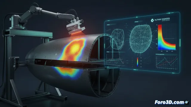 Termografía activa y simulación para detectar daño oculto en carbono VTOL