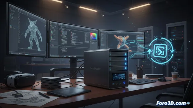 TerraMaster F4-424 Pro: NAS para flujos 3D profesionales