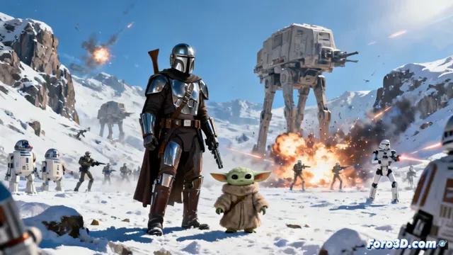The Mandalorian & Grogu abre con acción helada y viejos conocidos