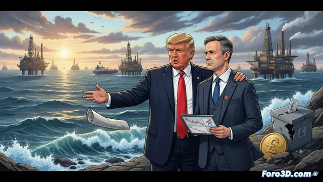 Trump aconseja a Starmer explotar petróleo del Mar del Norte