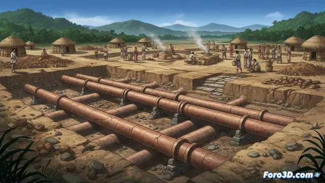 Tuberías de 4.000 años en China sin jefes que las ordenaran