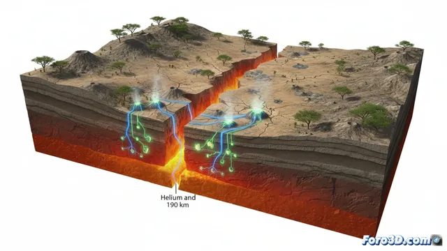 Visualización 3D del nuevo límite tectónico en el Rift de Kafue, Zambia