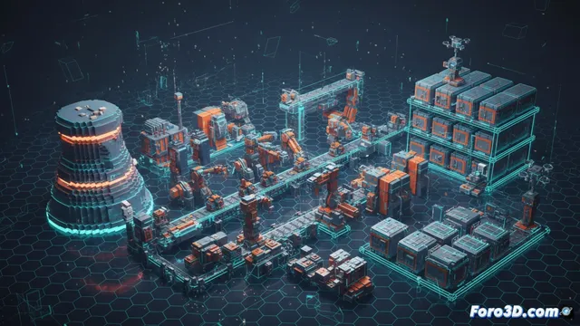 Vóxeles y automatización industrial en Unity: simulación funcional