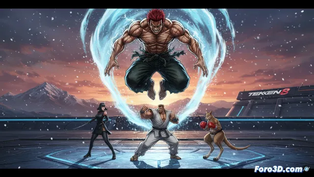 Yujiro Hanma llega a Tekken 8 en invierno como cuarto luchador