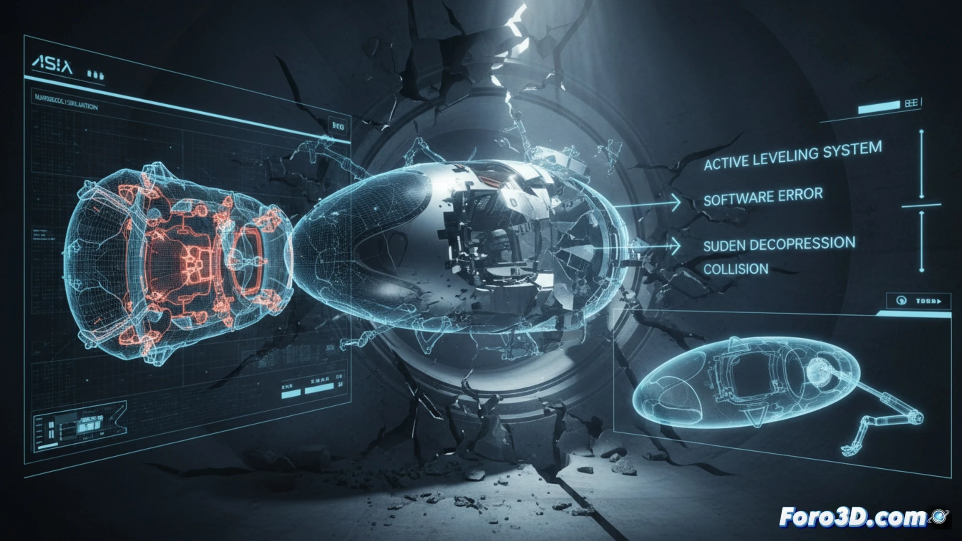 Reconstruccion 3D de accidente Hyperloop con nubes de puntos LiDAR y simulacion de deformacion estructural