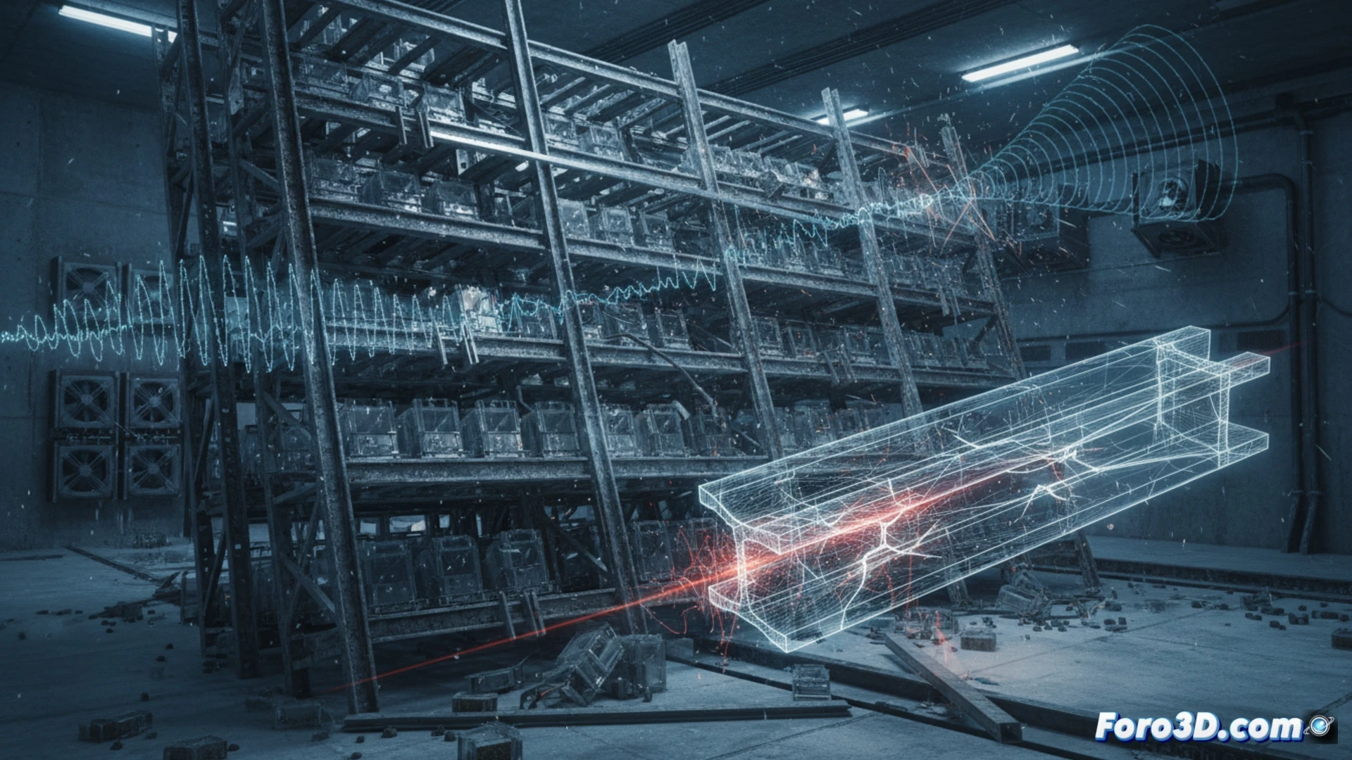 Simulación 3D de fatiga en acero galvanizado bajo frío extremo y vibraciones en bóveda de semillas