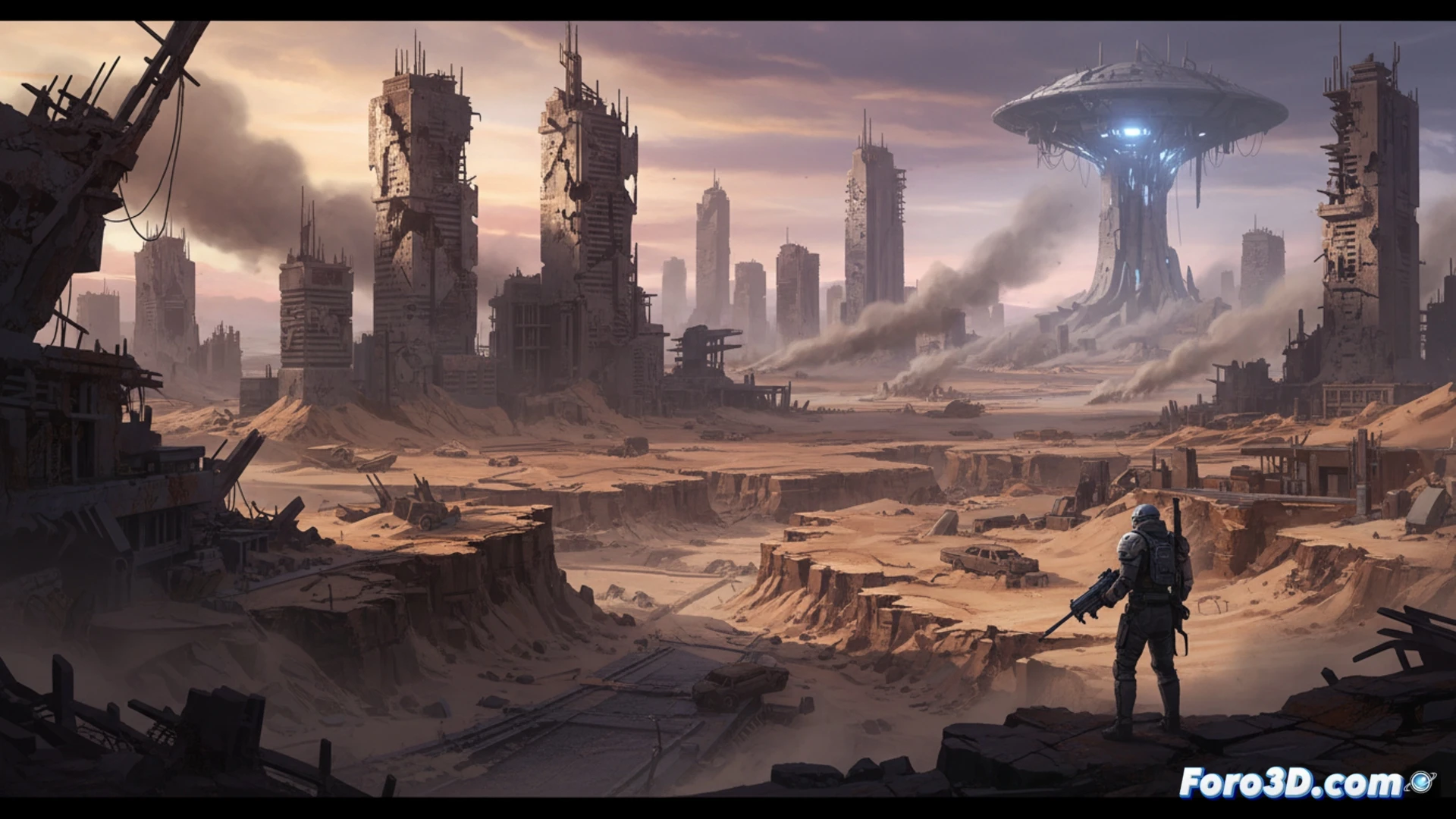 Ashfall Unreal Engine 5 mundo abierto post-apocalíptico con Nanite y SpeedTree