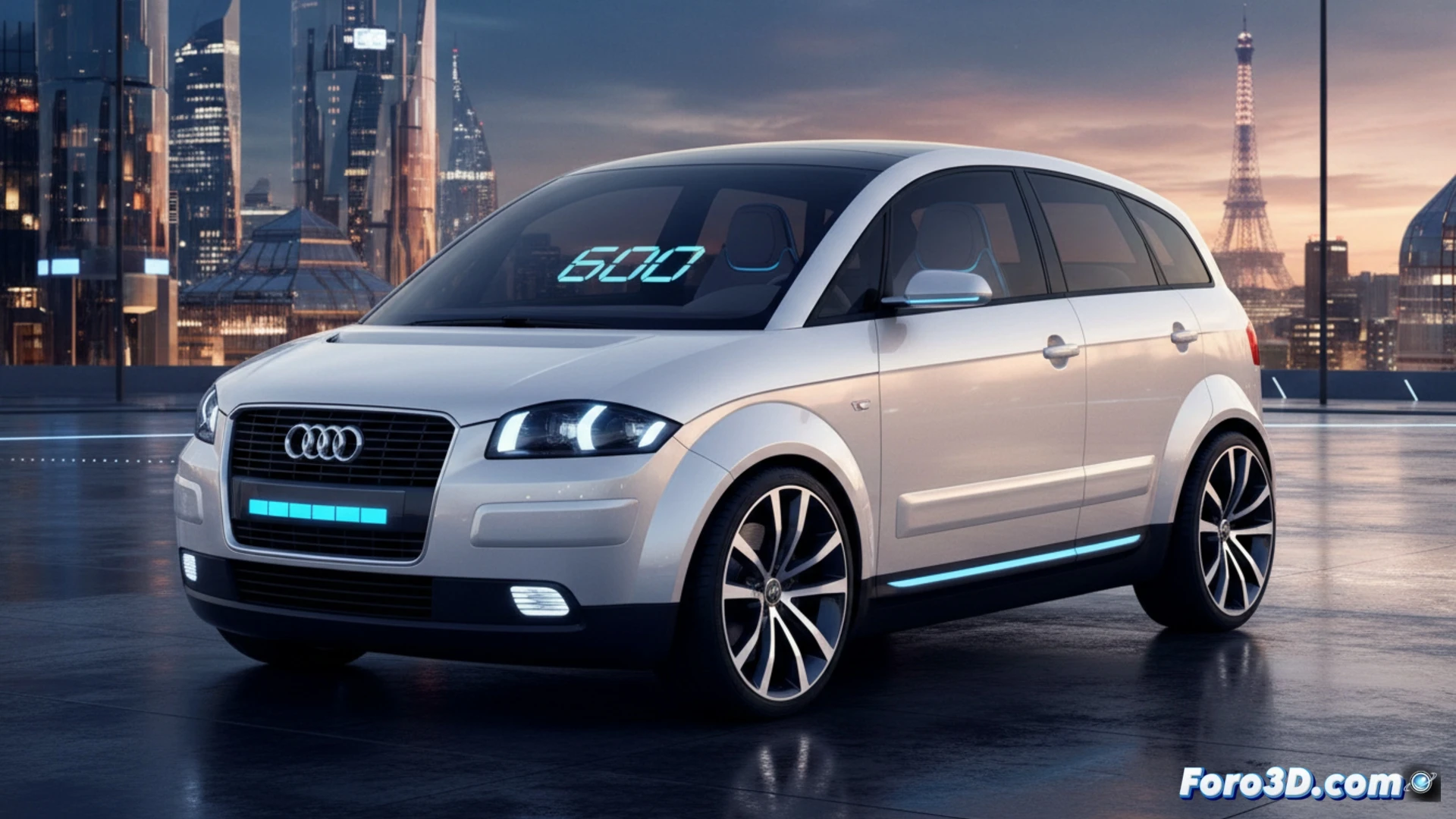 Audi A2 e-tron prototype undergoing winter testing on a frozen road, electric drivetrain charging under a snowy canopy, torque vectoring system activating while regenerative braking recovers energy, glowing battery pack cooling ducts visible through camouflage, aerodynamic wheels spinning with ice particles, cinematic engineering visualization, frost-covered headlights, motion blur on rotating hubcaps, ultra-detailed suspension components, realistic snow reflection on metallic grey body, dramatic low-angle shot, photorealistic technical render