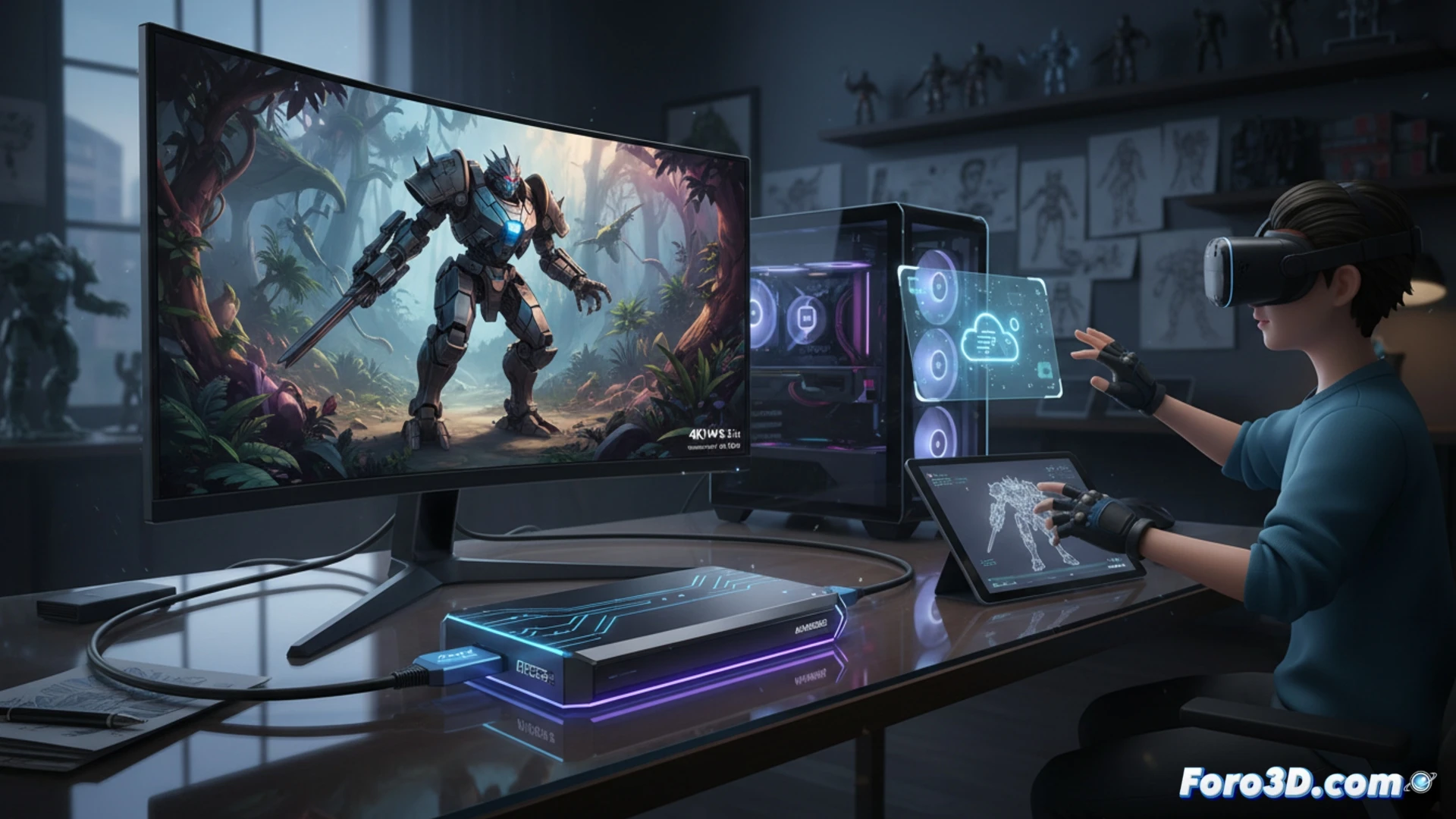 AVerMedia GC553G2 captura 4K144Hz HDMI 2.1 para creadores 3D en streaming