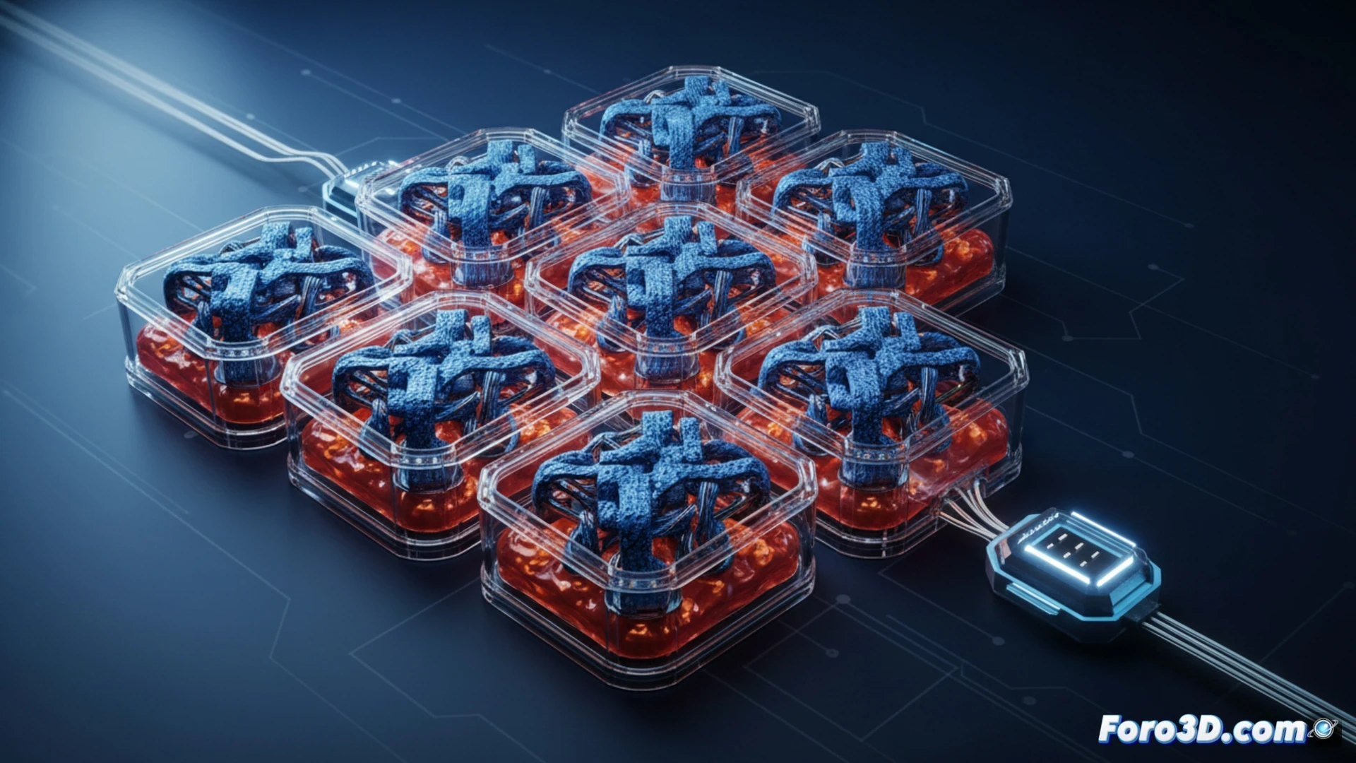 DESCRIPCIÓN: Batería impresa en 3D con electrodos optimizados, soportando más de 7.500 ciclos de carga rápida.