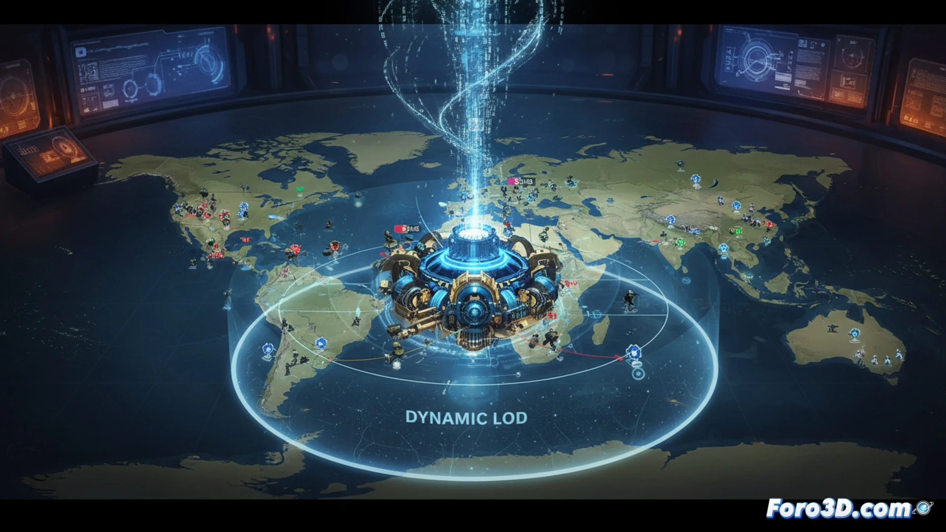 Mapa global de Hearts of Iron IV con miles de unidades militares visibles en tiempo real