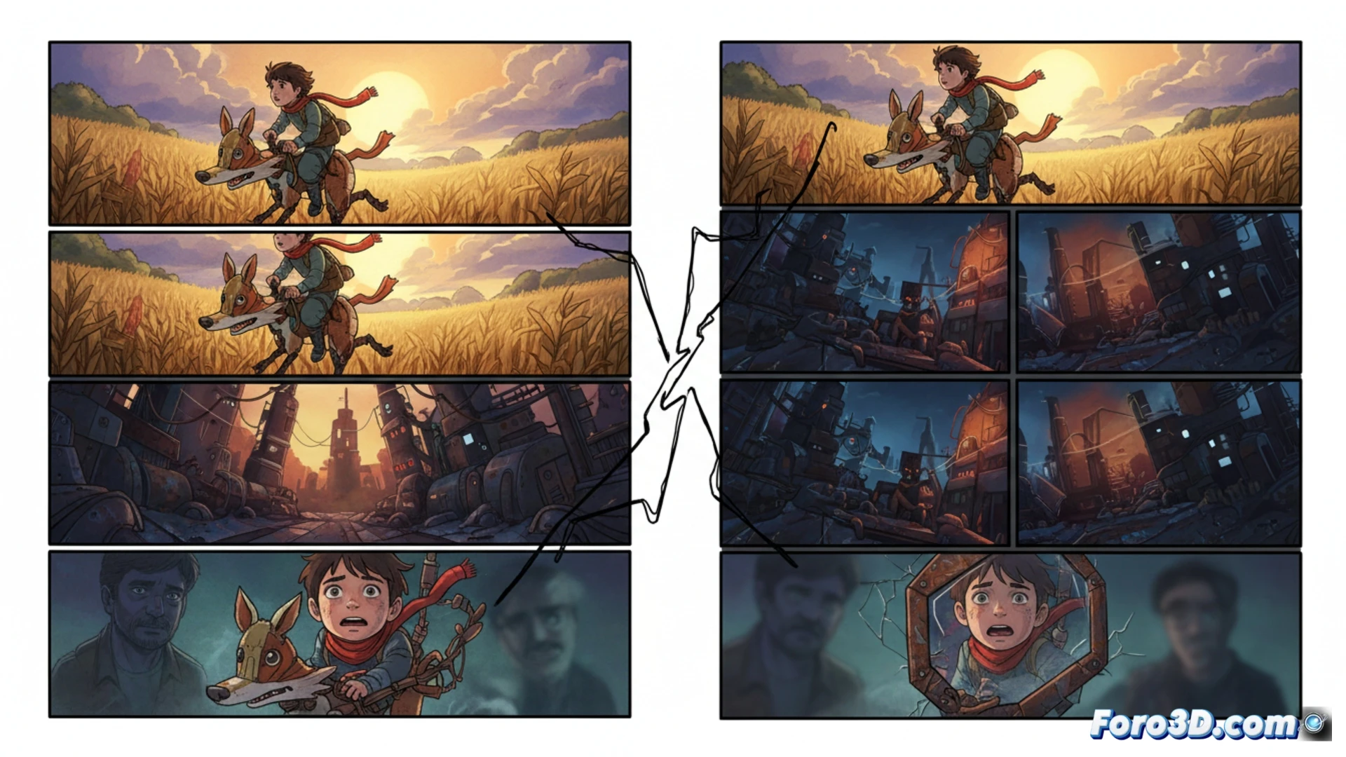 De la vignette au storyboard 3D : Clés visuelles de Middlewest