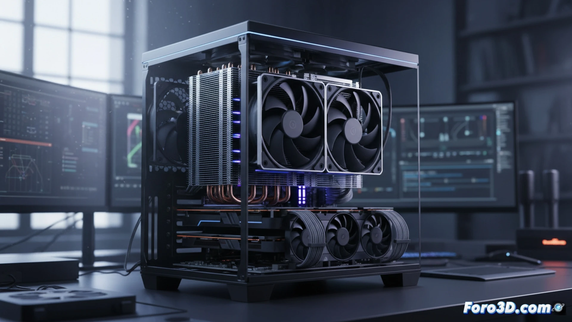 DeepCool Assassin IV disipador CPU doble torre diseño cúbico minimalista ventilador silencioso