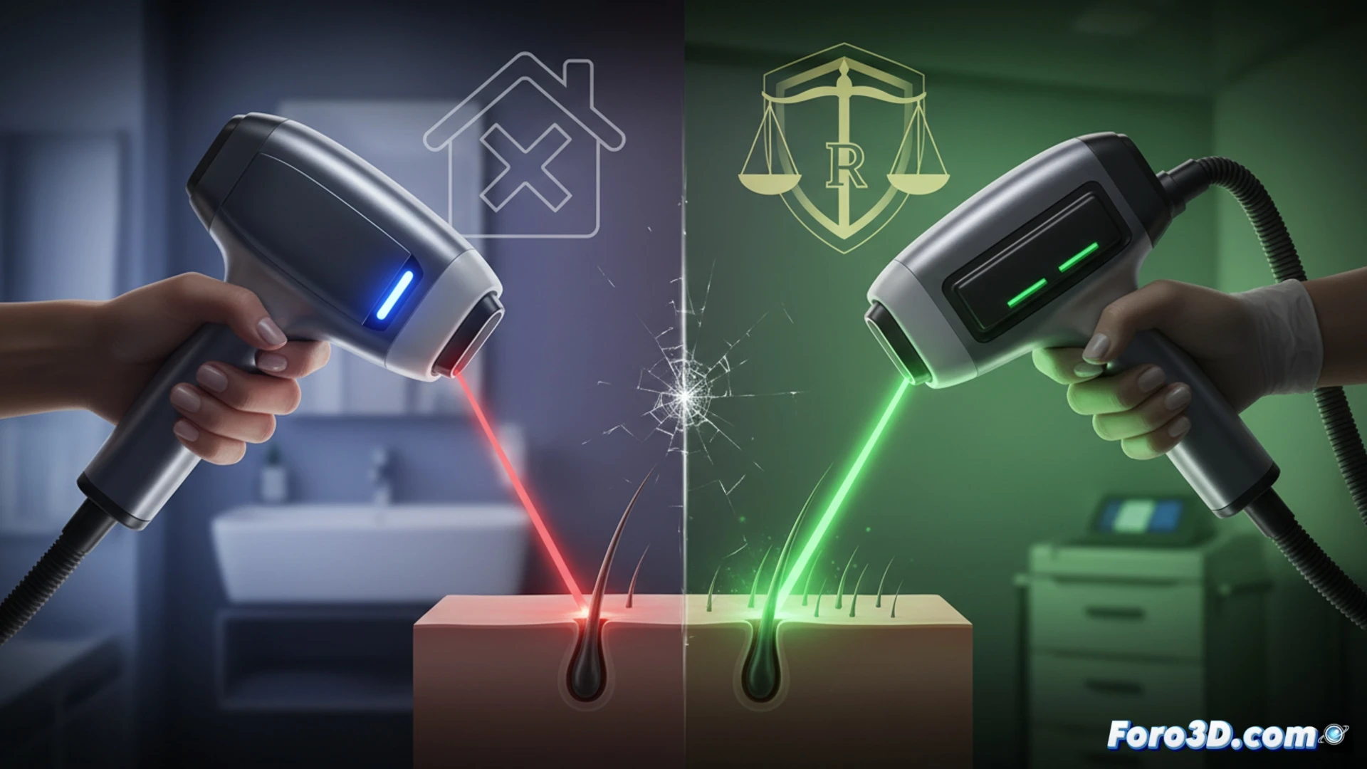 Dépilation laser à domicile : le mythe de la puissance professionnelle face à la loi