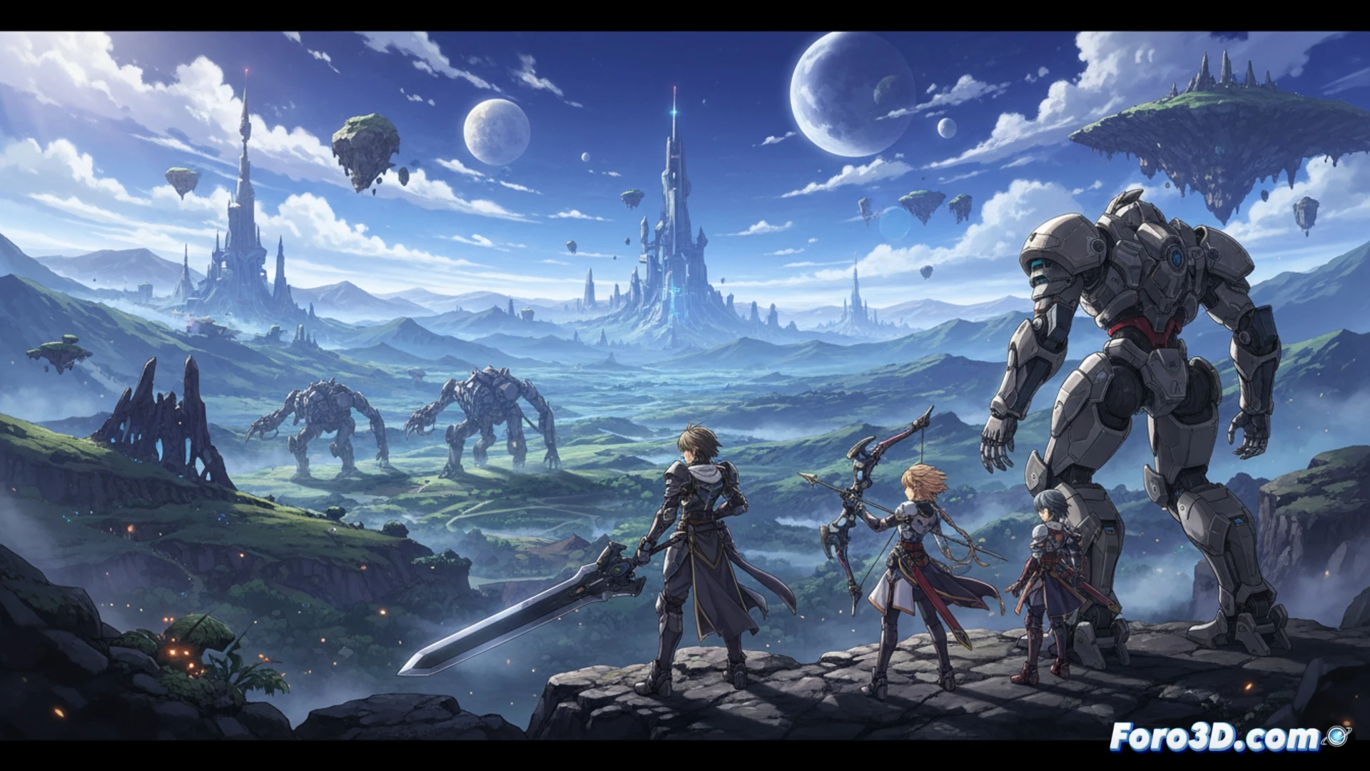 Xenoblade 3 en Switch, mundo abierto con LOD extremo y rigging de personajes a gran escala