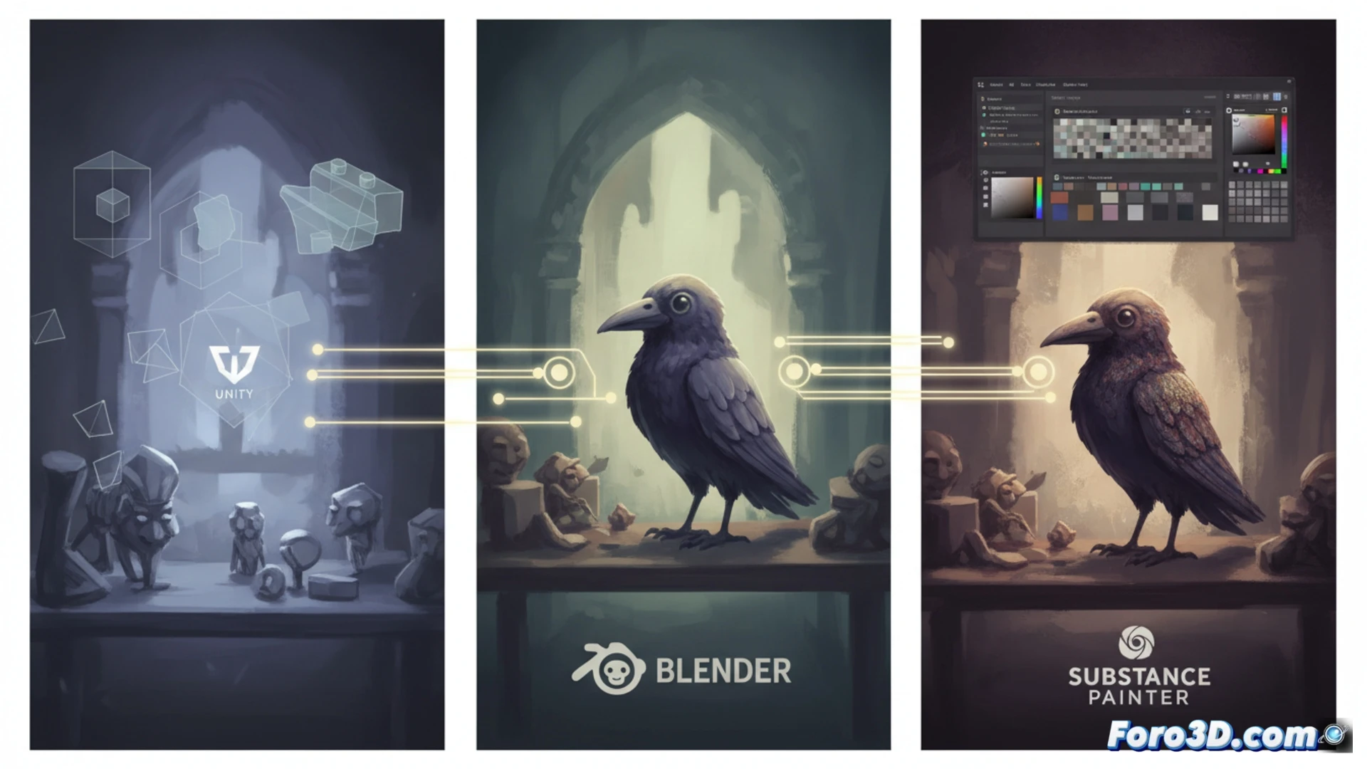 Pipeline artístico Death's Door con Unity, Blender y Substance Painter en desarrollo de videojuegos independientes
