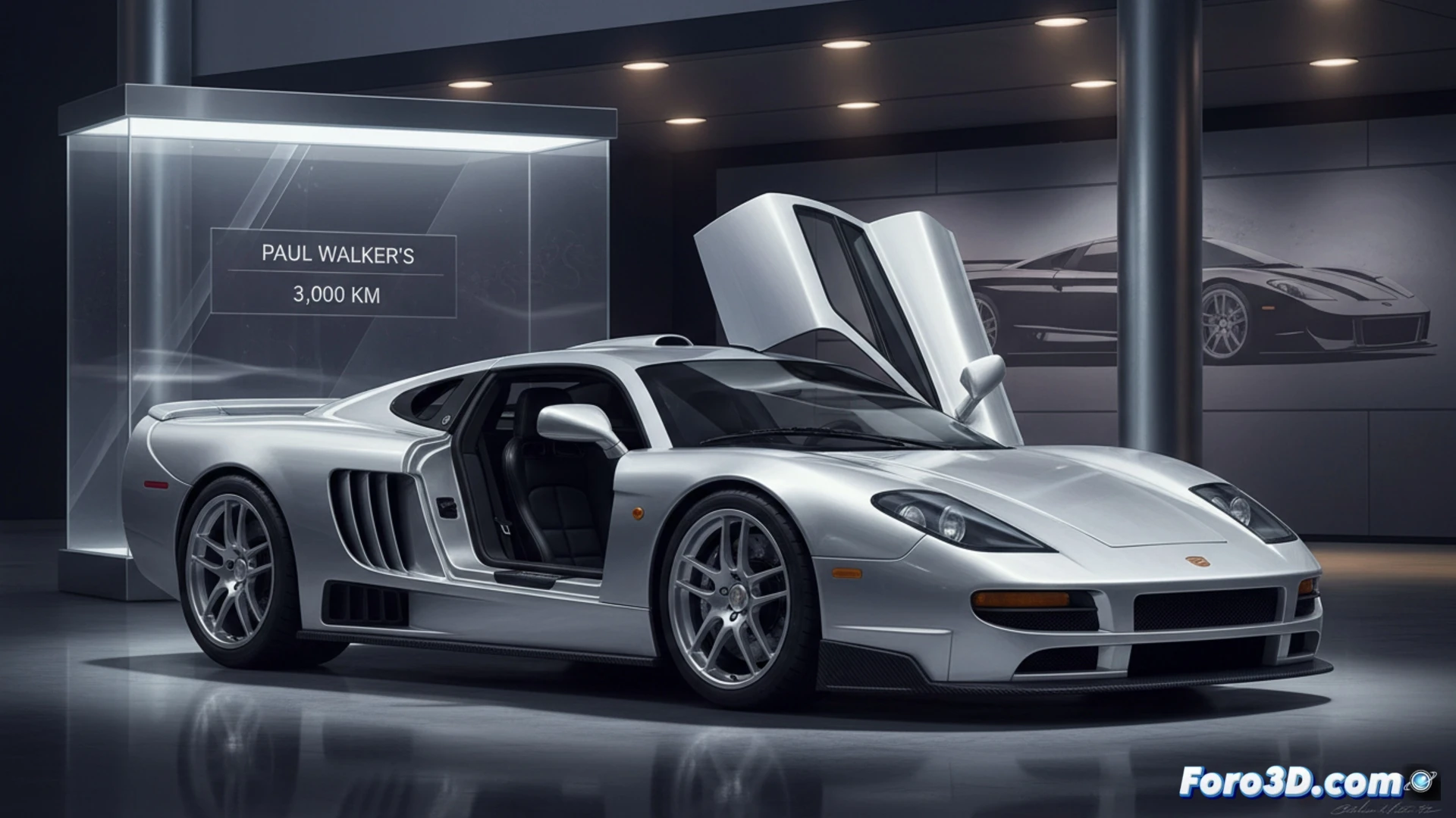 Saleen S7 plateado de 2003, Paul Walker, solo 3.000 km, impecable, listo para coleccionistas.