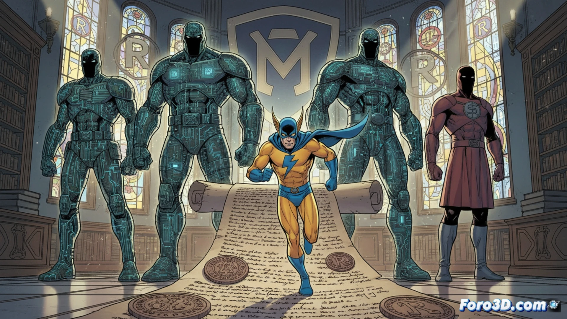 El Zumbador Marvel superhéroe velocidad mangosta vintage cómic propiedad intelectual derechos autor