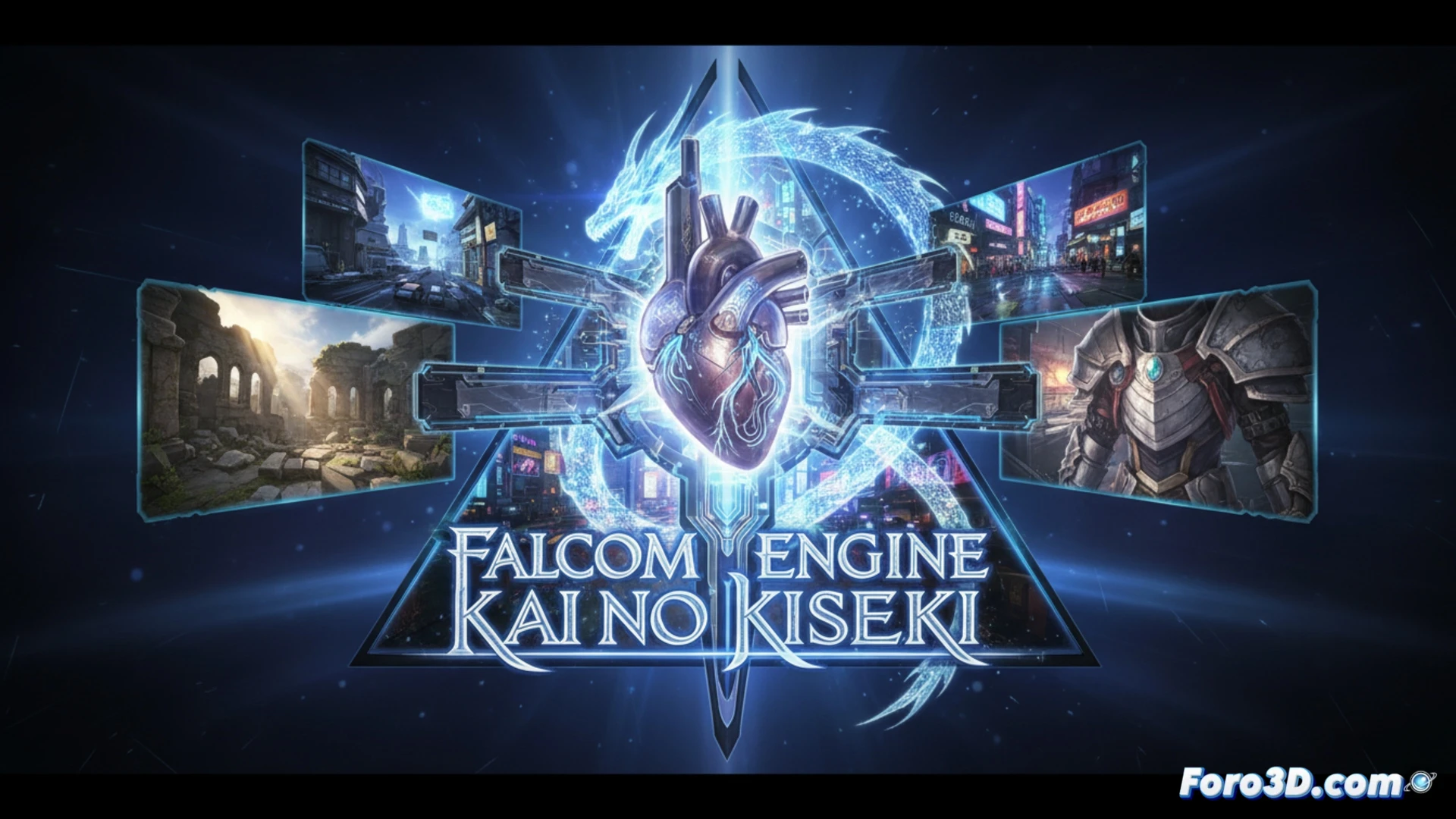 [Comparativa gráfica de Falcom Engine en Kai no Kiseki mostrando iluminación y modelos mejorados]