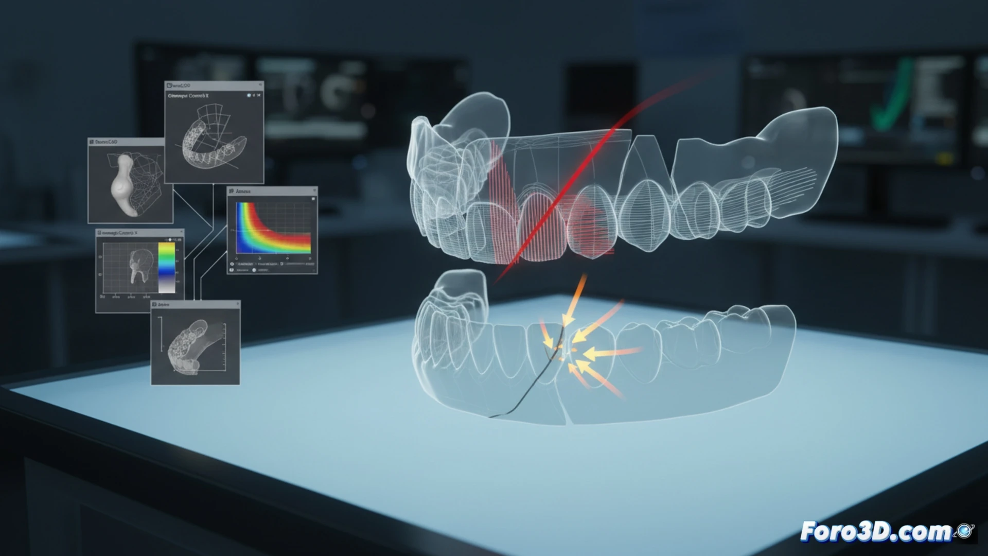 [Simulación de fatiga en zirconio dental fracturado por error de nesting en impresión 3D]