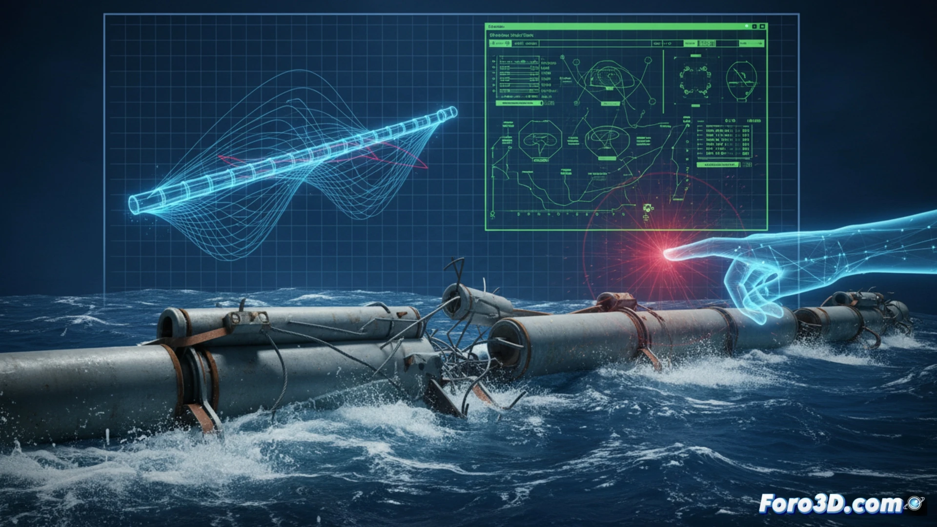 Simulación computacional de fatiga en barrera flotante sometida a oleaje cíclico en el océano