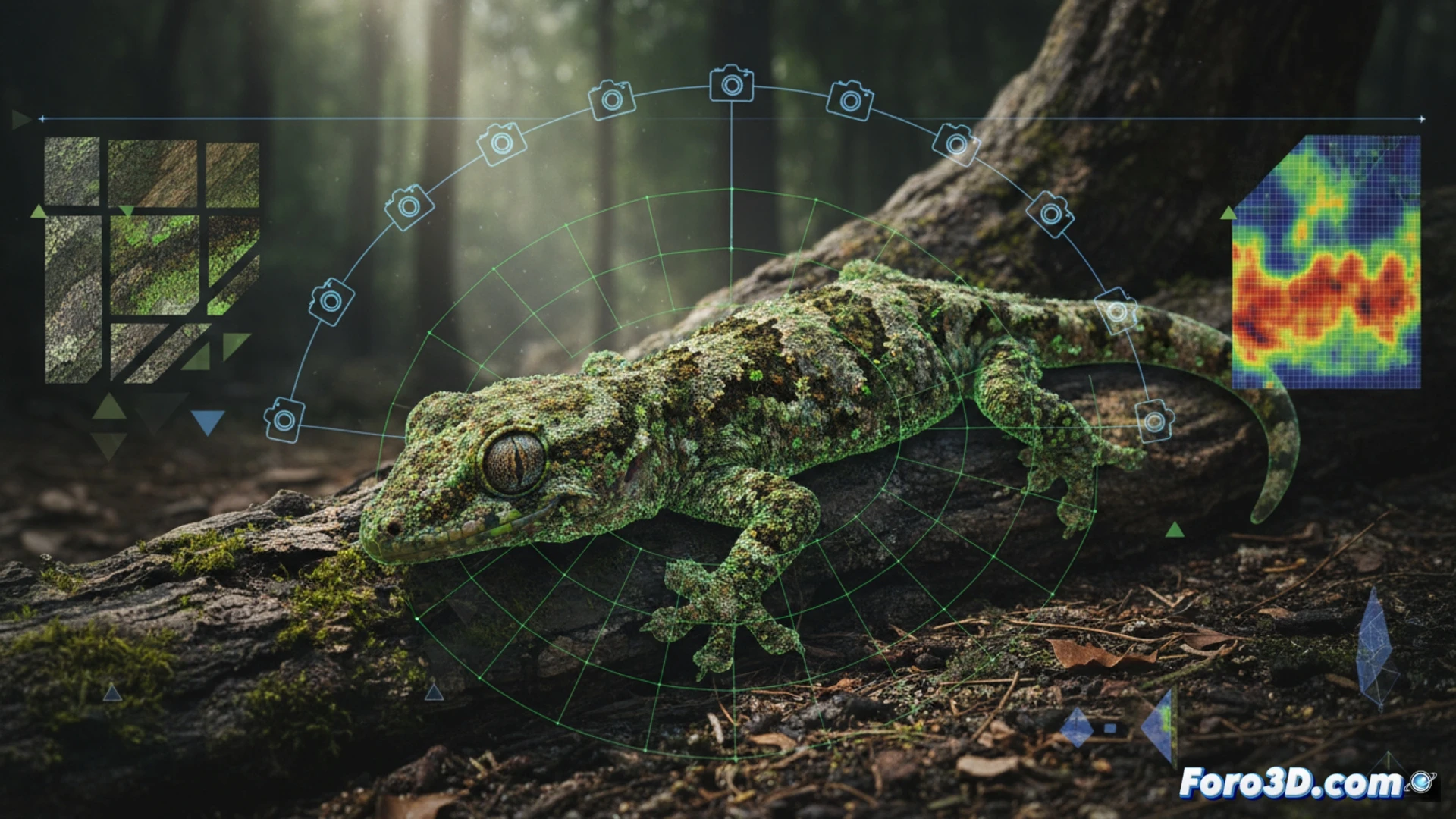 Photogrammétrie et camouflage : modéliser le gecko de Rishi Valley