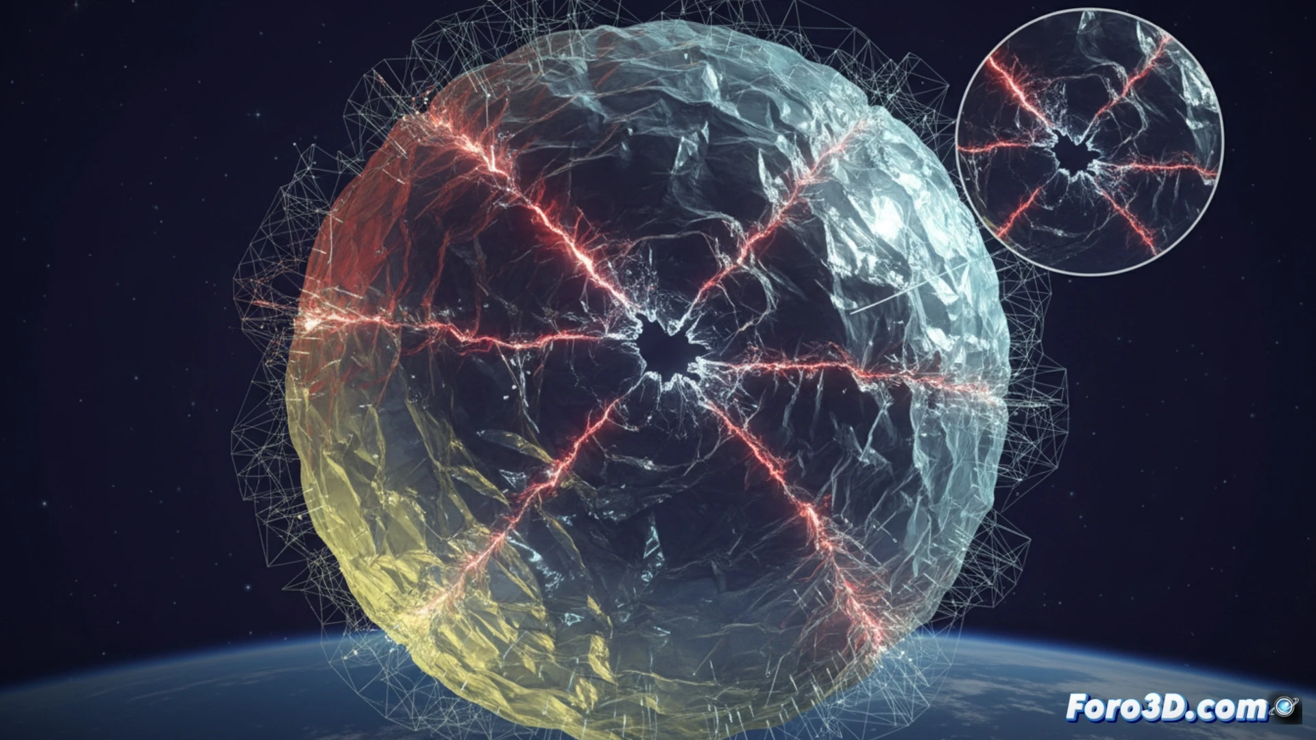 Simulación 3D de microgrieta en polímero de globo estratosférico con análisis de fatiga y elementos finitos